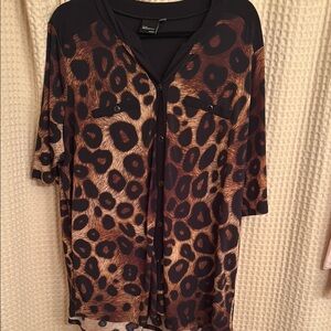 Leopard Print Blouse